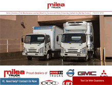 Tablet Screenshot of mileatruck.com